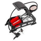 Pompa de picior cu doi cilindri HQ 2xO45mm PU07 AMiO, cu manometru 0-11 bar / 0-160 PSI, furtun 750 mm, pentru anvelope auto, SUV, RV, biciclete si