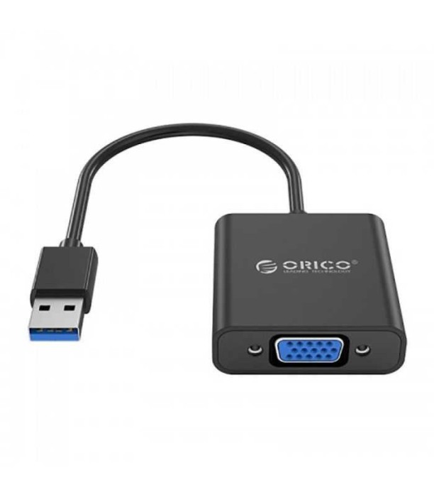 Cablu adaptor USB3.0 tata la VGA mama Orico UTV-BK negru 1920x1080P
