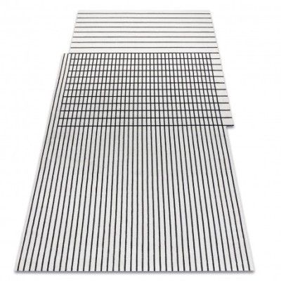 Covor PEARL 51333K cremă / negru - Linii exclusiv, structural, 192x290 cm foto