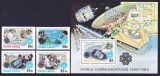 DB1 Santa Lucia Anul Mondial al Comunicatiilor 1983 4 v. + SS MNH, Nestampilat