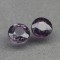PERECHE SAFIRE NATURALE mov-roz NETRATATE 0,36 ct. Certificat de Autenticitate !
