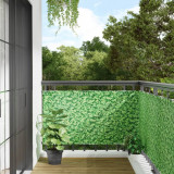 Paravan de gradina cu aspect de planta, verde, 300x75 cm PVC GartenMobel Dekor, vidaXL