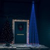 Decorațiune brad Crăciun conic 400 LED-uri albastru 100x360 cm