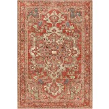 Covor Premium Belgian Model Alaska P0155-159, Marime 120 x 160 cm, Portocaliu, Antialergic, Poliester Reciclat, Living, Dormitor, Sufragerie, Birou