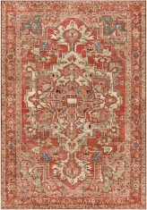Covor Premium Belgian Model Alaska P0155-159, Marime 120 x 160 cm, Portocaliu, Antialergic, Poliester Reciclat, Living, Dormitor, Sufragerie, Birou foto