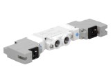 Ventil electromagnetic 1-7 bar 5/2 bistabil aluminiu IP65