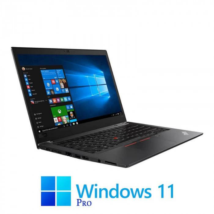 Laptop Touchscreen Lenovo T480s, Quad Core i7-8550U, SSD, Full HD, Win 11 Pro