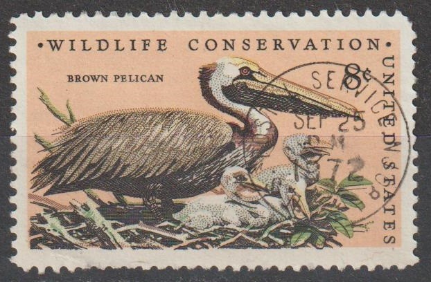 Statele Unite 1972 - Pasari , fauna , Wildlife Conservation