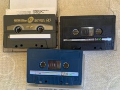 Lot 3 Casete TDK CrO2 - Inregistrate o singura data - 21