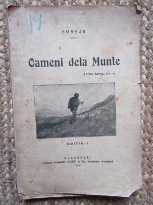 Oameni dela munte - Soveja-Ediția a II-a 1921 foto