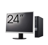 Pachet Calculator Second Hand DELL OptiPlex 7060 Mini PC, Intel Core i5-8500T 2.10 - 3.50GHz, 8GB DDR4, 256GB SSD + Monitor 24 Inch NewTechnology Medi