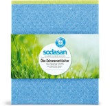 Lavete ecologice Sodasan, 2 buc, 70% celuloza, 30% bumbac