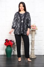 Compleu Elegant din 3 piese Atlanta Gri - 48Marimea
