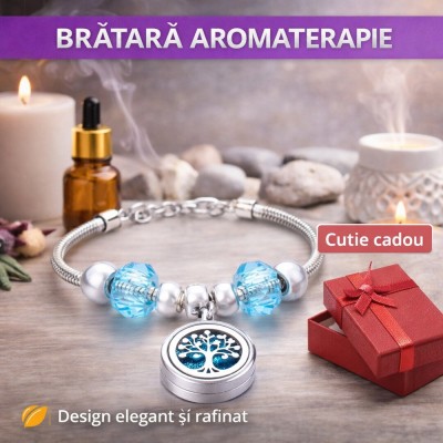 SMARTECH Bratara aromaterapie, tip difuzor pentru uleiuri esentiale V25 foto