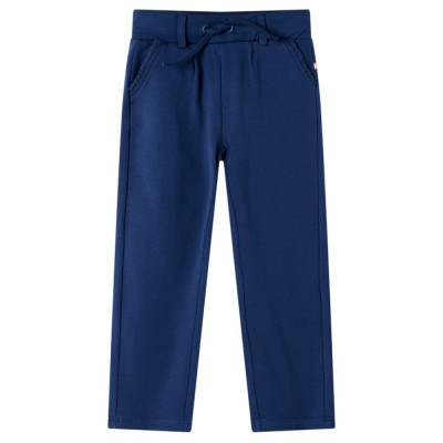 Pantaloni pentru copii cu snur, bleumarin, 140 GartenMobel Dekor foto