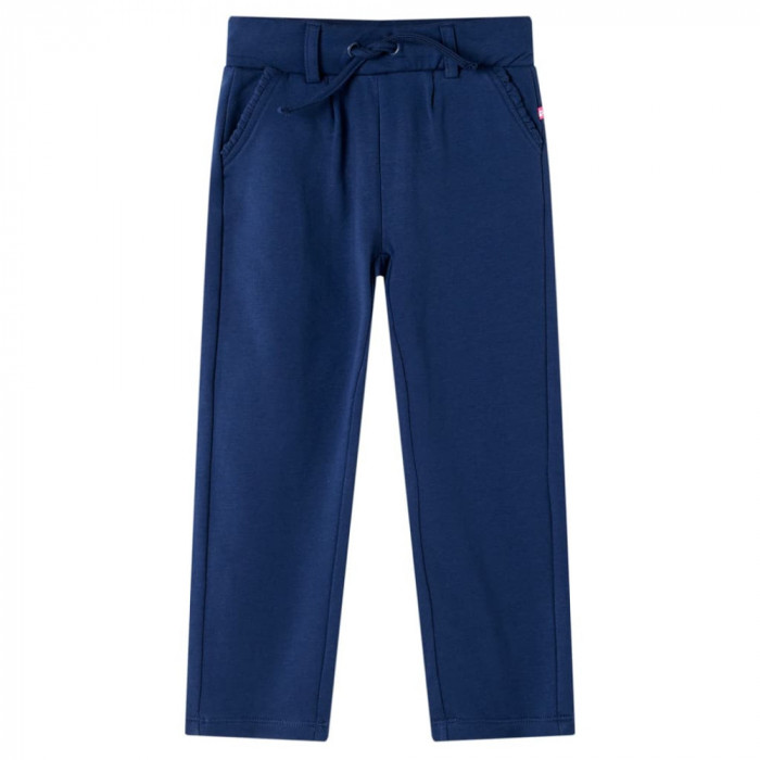 Pantaloni pentru copii cu snur, bleumarin, 140 GartenMobel Dekor