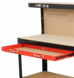 Cumpara ieftin Masa de lucru cu sertar și panou de agățare &ndash; 120x60x150 cm, model V83270
