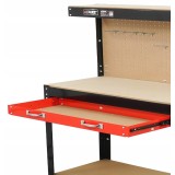 Masa de lucru cu sertar și panou de agățare &ndash; 120x60x150 cm, model V83270