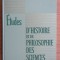 Etudes d&#039;histoire et de philosophie des sciences
