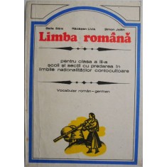 Limba romana pentru clasa a III-a scoli si sectii cu predarea in limbile nationalitatilor conlocuitoare (Vocabular roman-german) &ndash; Balla Sara