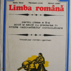 Limba romana pentru clasa a III-a scoli si sectii cu predarea in limbile nationalitatilor conlocuitoare (Vocabular roman-german) – Balla Sara