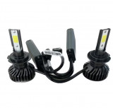 Cumpara ieftin Set 2 becuri auto LED H7 F2 COB, 100W, BZRSH, lumina alb-rece, 12.000 lumeni, 12V, IPF