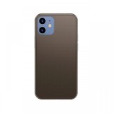 Husa iPhone 12 / 12 Pro Baseus Frosted Glass Protective Black