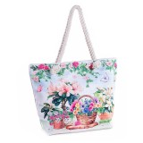 Cumpara ieftin Sacosa cumparaturi textil multicolor Spring cm 44x13x34 H