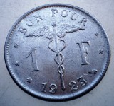 7.655 BELGIA 1 FRANC 1923 BELGIQUE