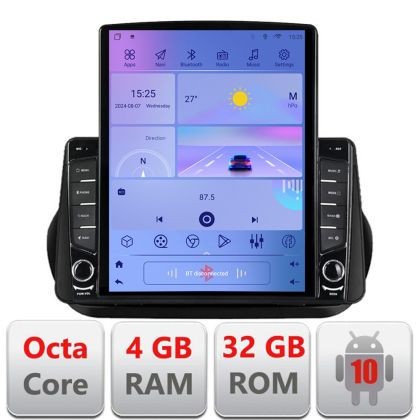 Navigatie Peugeot Bipper, CitroenNemo, Fiat Qubo 2008-2017 Android radio gps internet Lenovo Octa Core 4+64 LTE Kit-bipper+EDT-E710 v1 CarStore Techno