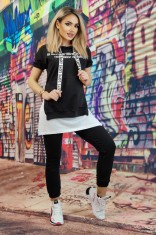 D791RR-1 Trening casual cu imprimeu text