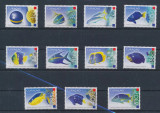 CURACAO -2011-PESTI-Serie completa de 11 timbre nestampilate MNH, Nestampilat