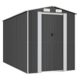 Cumpara ieftin Sopron de gradina, antracit, 192x357x223 cm, otel galvanizat