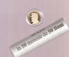 ROMANIA - 50 Bani 2019 - Regele Ferdinand - fisic BNR + moneda Proof foto