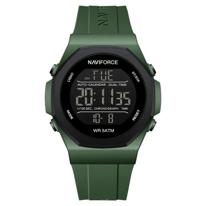Ceas Barbati Naviforce 7117 Verde , Functii Multiple, Design Fashion, Rezistent la socuri, Rezistent la Apa 5ATM