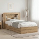 Cumpara ieftin Cadru de pat cu depozitare Stejar Artizanal 90 x 190 cm