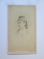 Fotografie pe carton 105 x 63 mm Franz Duschek-Bucuresci circa 1880