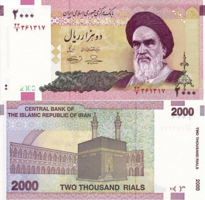 IRAN 2.000 rials 2009 UNC!!! foto