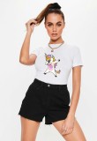 Tricou dama alb - Cool Unicorn - 2XL, THEICONIC