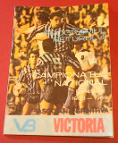 Agenda-Program Fotbal - VICTORIA BUCURESTI (Returul Diviziei A 1988/1989)