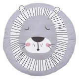 Cumpara ieftin Covoras pentru copii, D 85 cm, bumac, gri, alb