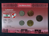Seria completata monede - Liban 1996-2006, 5 monede