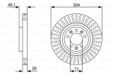 Disc frana Bosch 0 986 479 A89, Citroen, DS, Iveco, Opel, Peugeot, Vauxhall, 3008, 308, 407, 5008, 508, Astra L, Berlingo, C4, C5