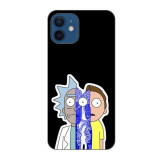 Husa compatibila cu Apple iPhone 12 Silicon Gel Tpu Model Rick And Morty Connected