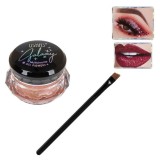 Glitter cu Textura Cremoasa Roz Auriu cu Pensula pentru Machiaj - 7.2g