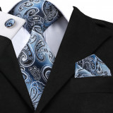 Set cravata + batista + butoni - matase - model 75