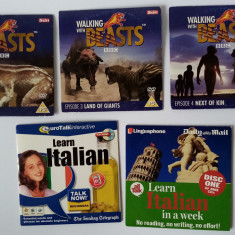 GRATUIT 3 DVD Walking whit Beast 2CD Learn Italian Daily Mail D17