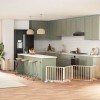 VidaXL Poartă de c&acirc;ini pliabilă cu ușă, 12 panouri, 960 cm, lemn plop 3155556