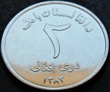 Moneda exotica 2 AFGHANIS - AFGANISTAN, anul 2004 * cod 354 B = UNC, Asia