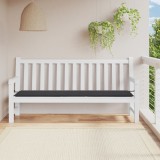 Gossi perna de banca de gradina, negru, 200x50x3 cm, textil oxford
